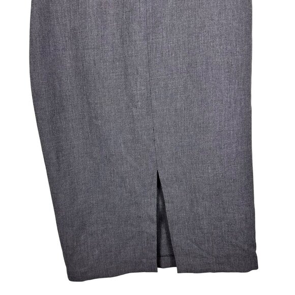 Zara Woman Gray Tweed Pencil Tube Nautical Button Midi Dress Medium‎ - Picture 13 of 15